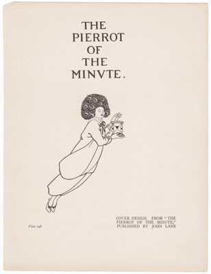 COVER DESIGN. FROM 'THE PIERROT OF THE MINUTE'